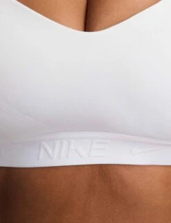 Nike Indy High Support Sports Bra - White/Stone Mauve -The Sports Edit nike indy high support sports bra white mauve fd1068 100 5