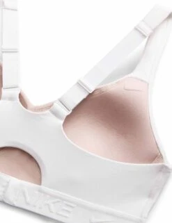 Nike Indy High Support Sports Bra - White/Stone Mauve -The Sports Edit nike indy high support sports bra white mauve fd1068 100 8