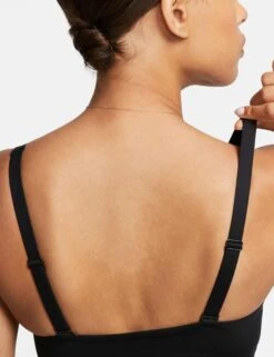 Nike Indy Plunge Cutout Sports Bra - Black/Smoke Grey -The Sports Edit nike indy plunge cutout sports bra black grey DV9837 010 6