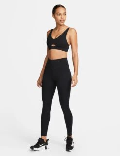 Nike Indy Plunge Cutout Sports Bra - Black/Smoke Grey -The Sports Edit nike indy plunge cutout sports bra black grey DV9837 010 7