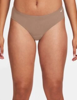 Nike Leak Protection Period Briefs - Desert Dust/White