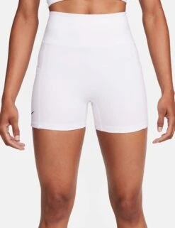 NikeCourt Advantage Dri-FIT Tennis Shorts - White/Black -The Sports Edit nike nikecourt advantage dri fit tennis shorts white black fd5664 100 4