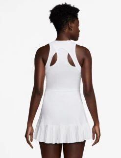 NikeCourt Slam Dri-FIT Tennis Dress - White -The Sports Edit nike nikecourt slam dri fit tennis dress white fz6746 100 3