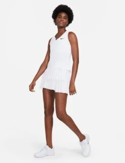 NikeCourt Victory Tennis Tank - White/Black -The Sports Edit nike nikecourt victory tennis tank white black cv4784 100 3