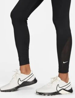 Nike One 7/8 Leggings - Black/White -The Sports Edit nike one 7 8 leggings black white DV9020 010 4