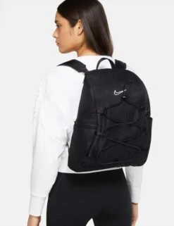 Nike One Backpack - Black/White -The Sports Edit nike one backpack black white CV0067 010 6