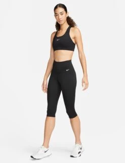 Nike One Capri Leggings - Black/White -The Sports Edit nike one capri leggings black white dv9024 010 3