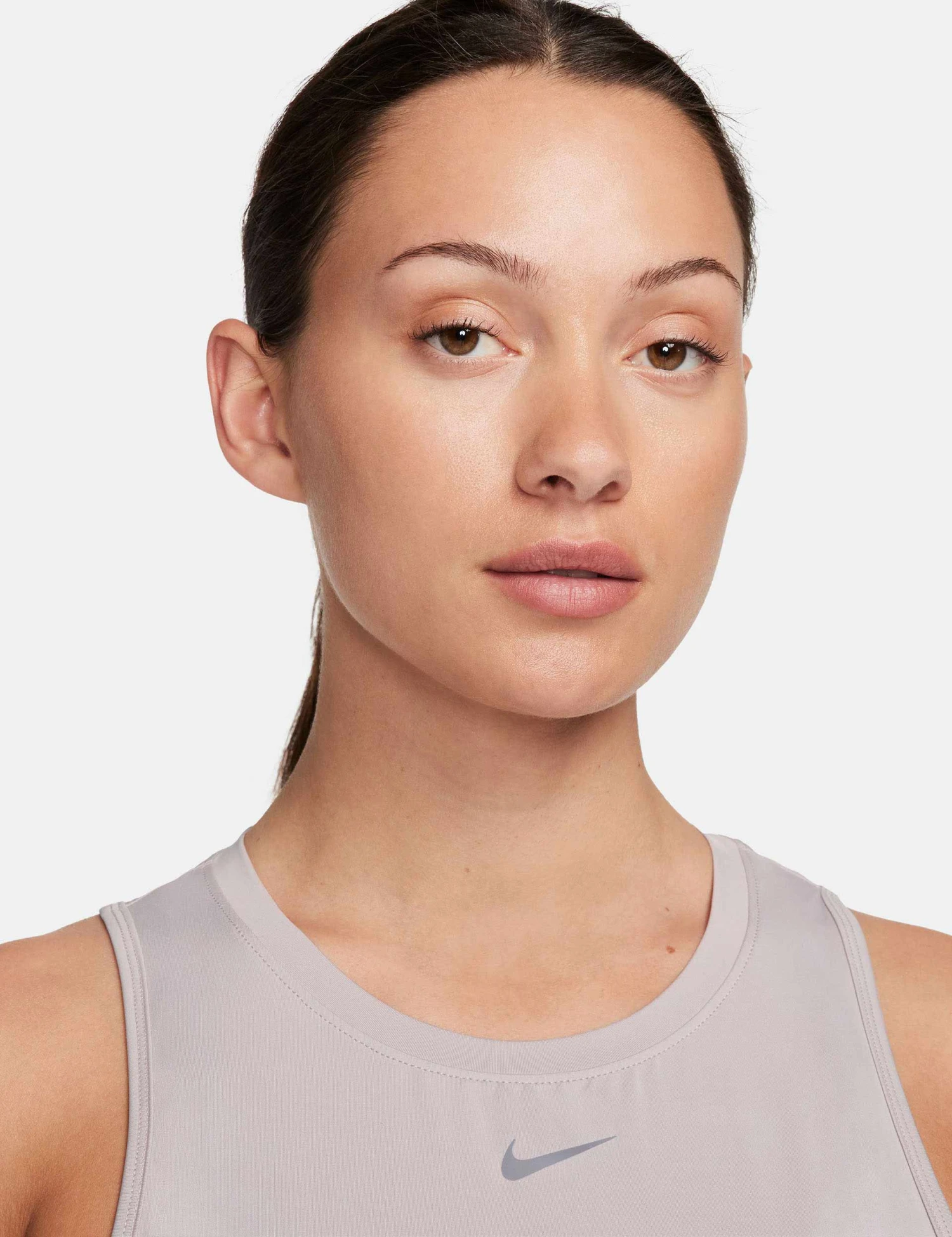 Nike One Classic Dri-FIT Cropped Tank Top - Platinum Violet/Black 5 Nike One Classic Dri-FIT Cropped Tank Top - Platinum Violet/Black - Image 3