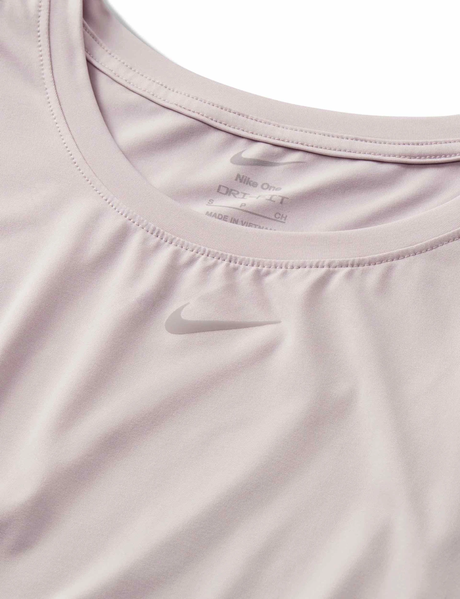 Nike One Classic Dri-FIT Cropped Tank Top - Platinum Violet/Black 7 Nike One Classic Dri-FIT Cropped Tank Top - Platinum Violet/Black - Image 5