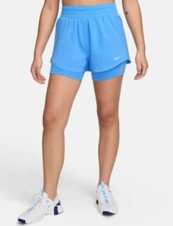 Nike One Dri-FIT 2-in-1 Shorts - University Blue/Reflective Silver 13 Nike One Dri-FIT 2-in-1 Shorts - University Blue/Reflective Silver -The Sports Edit nike one dri fit 2 in 1 shorts blue silver dx6016 412 1