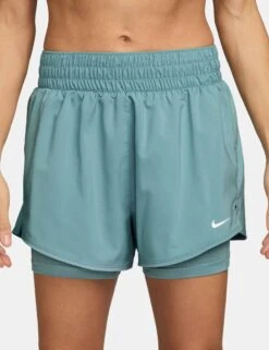 Nike One Dri-FIT 2-in-1 Shorts - Cannon/Reflective Silver
