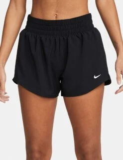 Nike One Dri-FIT 3" Brief-Lined Shorts - Black -The Sports Edit nike one dri fit 3in brief lined shorts black dx6010 010 6