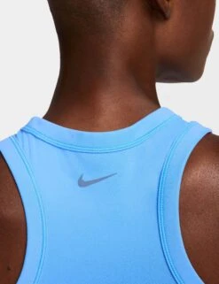 Nike One Fitted Dri-FIT Cropped Tank Top - University Blue/Black -The Sports Edit nike one fitted dri fit cropped tank top blue black fn2806 412 5