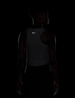 Nike One Fitted Dri-FIT Cropped Tank Top - White/Black 9 Nike One Fitted Dri-FIT Cropped Tank Top - White/Black -The Sports Edit nike one fitted dri fit cropped tank top white black fn2806 100 3