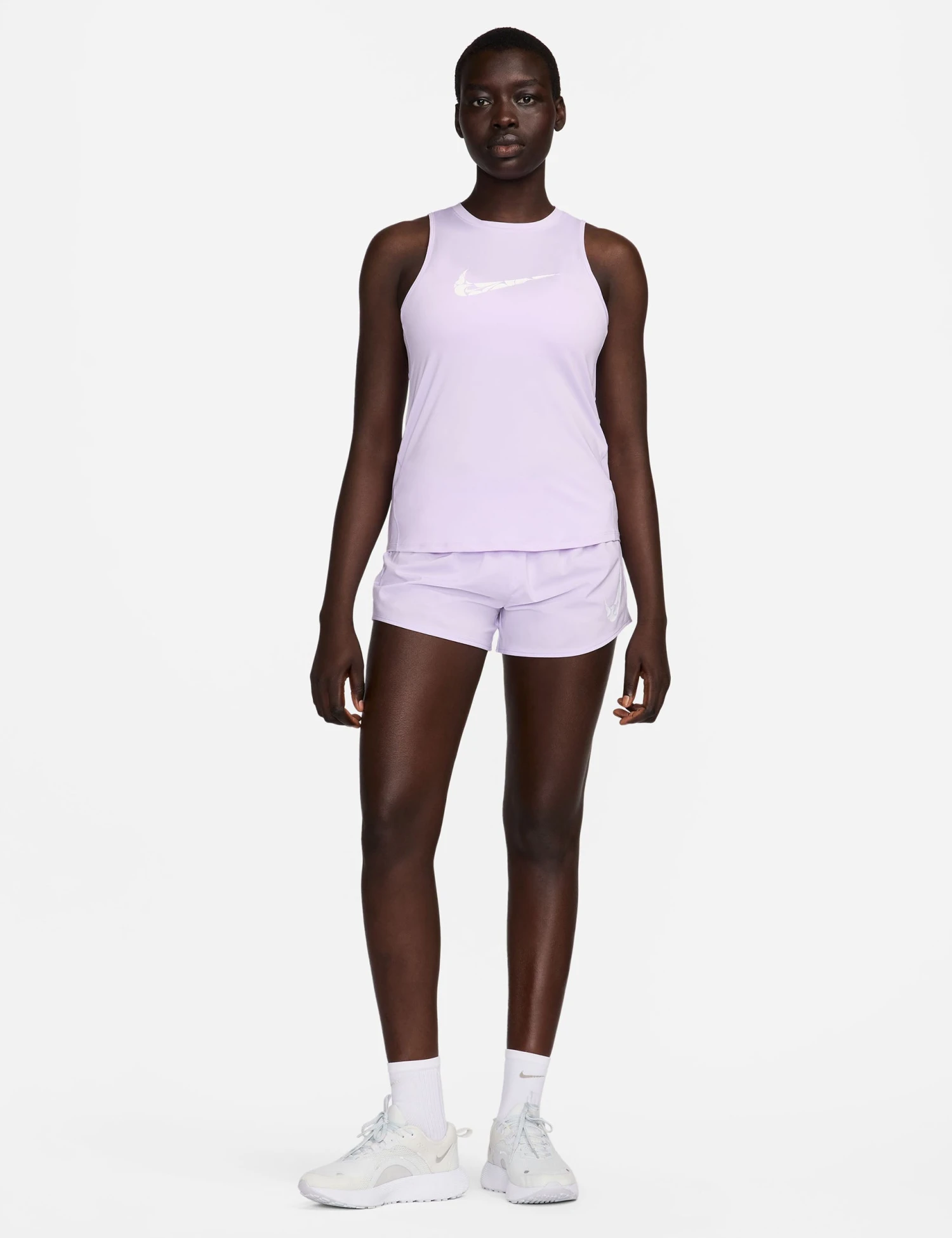 Nike One Graphic Running Tank Top - Lilac Bloom/White 6 Nike One Graphic Running Tank Top - Lilac Bloom/White - Image 4