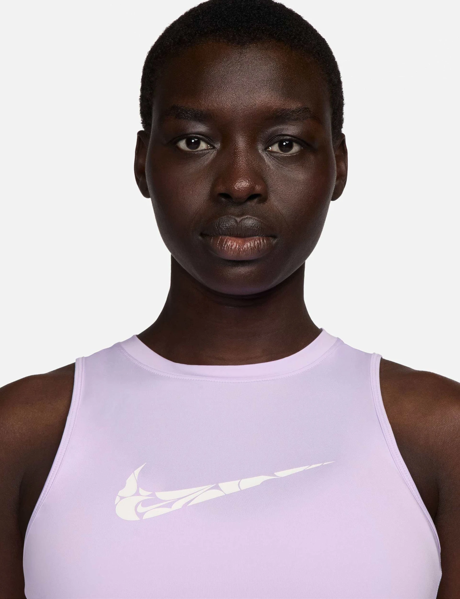 Nike One Graphic Running Tank Top - Lilac Bloom/White 5 Nike One Graphic Running Tank Top - Lilac Bloom/White - Image 3