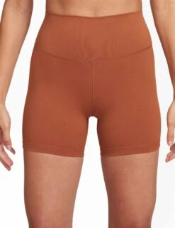 Nike One High Waisted 5" Biker Shorts - Burnt Sunrise/Black