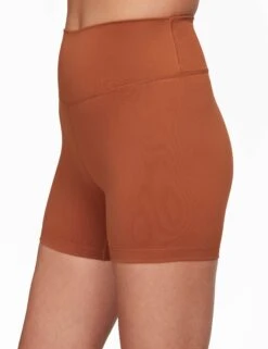 Nike One High Waisted 5" Biker Shorts - Burnt Sunrise/Black -The Sports Edit nike one high waisted 5in biker shorts sunrise black fn3211 825 4