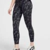 Nike One High Waisted 7/8 Printed Leggings - Black -The Sports Edit nike one hw 7 8 printed leggings black fz3229 010 1