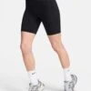 Nike One High Waisted 8" Biker Shorts - Black -The Sports Edit nike one hw 8in biker shorts black fz6758 010 1