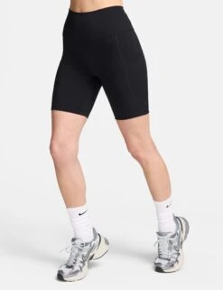 Nike One High Waisted 8" Biker Shorts - Black