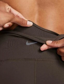 Nike One High Waisted Split-Hem Leggings - Baroque Brown -The Sports Edit nike one hw split hem leggings brown fn4148 237 7