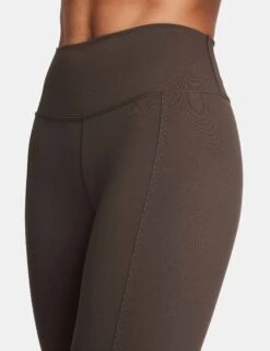 Nike One High Waisted Split-Hem Leggings - Baroque Brown -The Sports Edit nike one hw split hem leggings brown fn4148 237 8