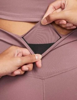 Nike One Leggings - Smokey Mauve/Black -The Sports Edit nike one leggings mauve black dd0252 208 5