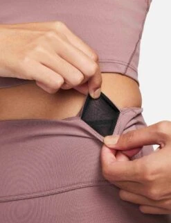 Nike One Leggings - Smokey Mauve/Black -The Sports Edit nike one leggings mauve black dd0252 208 6