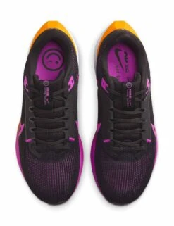 Nike Pegasus 40 Shoes - Black/Hyper Violet/Laser Orange/White -The Sports Edit nike pegasus 40 shoes black violet orange white dv3854 011 3