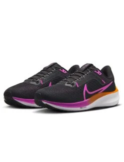 Nike Pegasus 40 Shoes - Black/Hyper Violet/Laser Orange/White -The Sports Edit nike pegasus 40 shoes black violet orange white dv3854 011 4