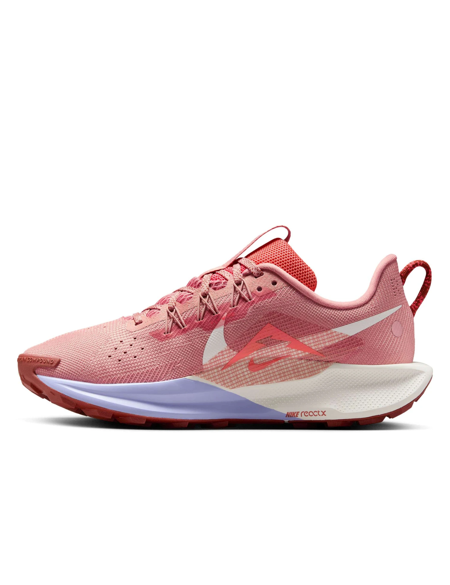 Nike Pegasus Trail 5 Shoes - Red Stardust/Sail/Lilac Ice/Mars Stone 7 Nike Pegasus Trail 5 Shoes - Red Stardust/Sail/Lilac Ice/Mars Stone - Image 5