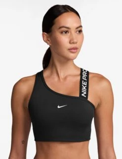 Nike Pro Swoosh AsymmetricalBra - Black/White