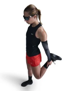 Nike Swift Dri-FIT Running Tank Top - Black/Reflective Silver -The Sports Edit nike swift dri fit running tank black silver hq0620 010 3