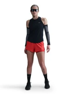 Nike Swift Dri-FIT Running Tank Top - Black/Reflective Silver -The Sports Edit nike swift dri fit running tank black silver hq0620 010 5