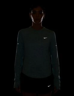 Nike Swift Dri-FIT UV Long-Sleeve Running Top - Cannon/Heather/Reflective Silver -The Sports Edit nike swift dri fit uv long sleeve running top cannon heather silver hq0503 017 4