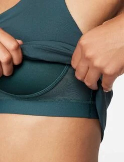 Nike Swoosh Bra Tank - Deep Jungle/White 11 Nike Swoosh Bra Tank - Deep Jungle/White -The Sports Edit nike swoosh bra tank jungle white dv9897 328 4