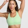 Nike Swoosh Medium Support Bra - Vapor Green/White