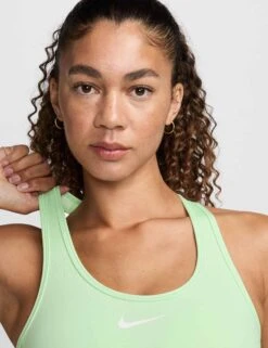 Nike Swoosh Medium Support Bra - Vapor Green/White -The Sports Edit nike swoosh medium support bra green white dx6821 376 5