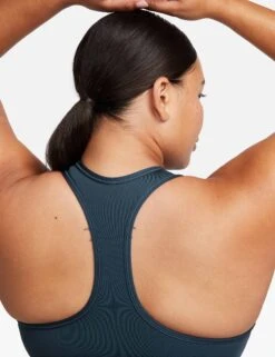 Nike Swoosh Medium Support Bra - Deep Jungle/White -The Sports Edit nike swoosh medium support bra jungle white dx6821 328 3