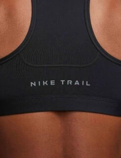 Nike Trail Swoosh On-The-Run Sports Bra - Black/Dark Smoke Grey 11 Nike Trail Swoosh On-The-Run Sports Bra - Black/Dark Smoke Grey -The Sports Edit nike trail swoosh on the run sports bra black grey fn2909 010 4