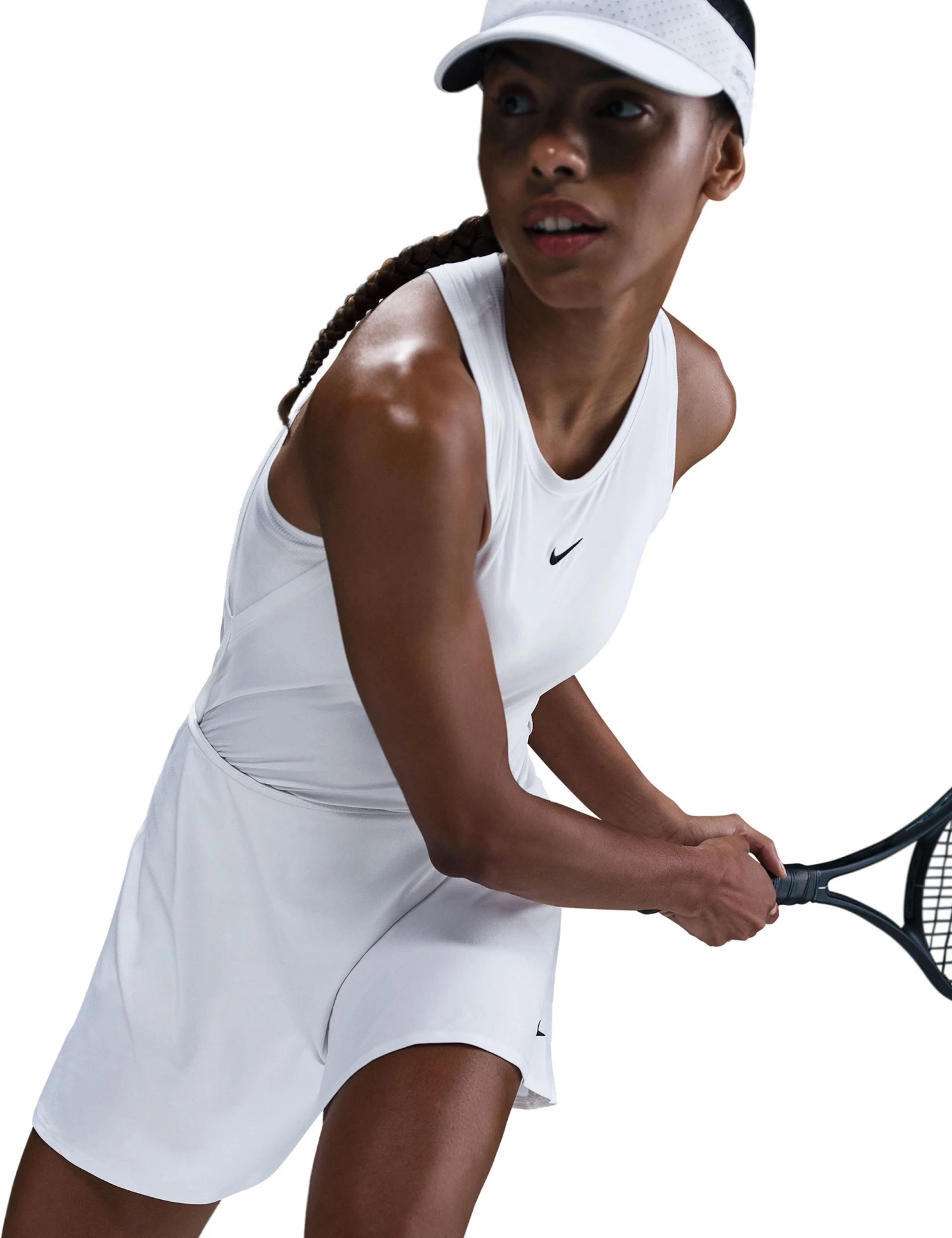 Nike Victory Dri-FIT Flouncy Tennis Skirt - White/Black 7 Nike Victory Dri-FIT Flouncy Tennis Skirt - White/Black - Image 5