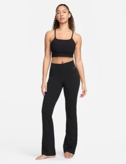 Nike Zenvy High Waisted Flared Leggings - Black -The Sports Edit nike zenvy high waisted flared leggings black fv7921 010 3