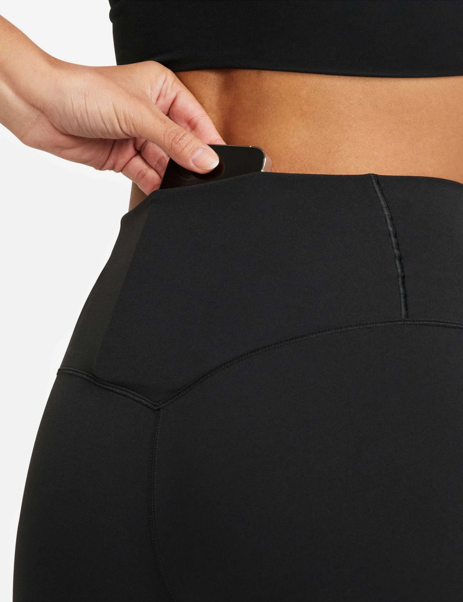 Nike Zenvy High Waisted 5" Biker Shorts - Black 6 Nike Zenvy High Waisted 5" Biker Shorts - Black - Image 4
