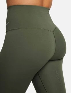 Nike Zenvy High Waisted Leggings - Cargo Khaki/Black -The Sports Edit nike zenvy hw leggings khaki black dq6013 325 6