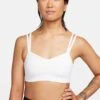 Nike Zenvy Strappy Sports Bra - White