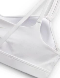 Nike Zenvy Strappy Sports Bra - White -The Sports Edit nike zenvy strappy sports bra white do6608 100 3