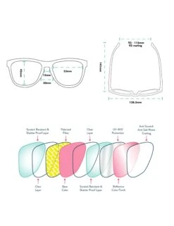 Goodr Flamingos On A Booze Cruise - Pink -The Sports Edit og reflective info