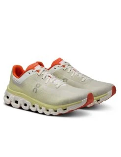 On Running Cloudflow 4 - White/Hay -The Sports Edit on running shoes womens cloudflow 4 white hay 3WD30111018 4