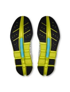 On Running Cloudflow 5 - White/Lime -The Sports Edit on running shoes womens cloudflow 5 white lime 3wf10092929 3